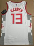 NBA 13 Harden Rockets 19-20 City Maillot blanc imprimé